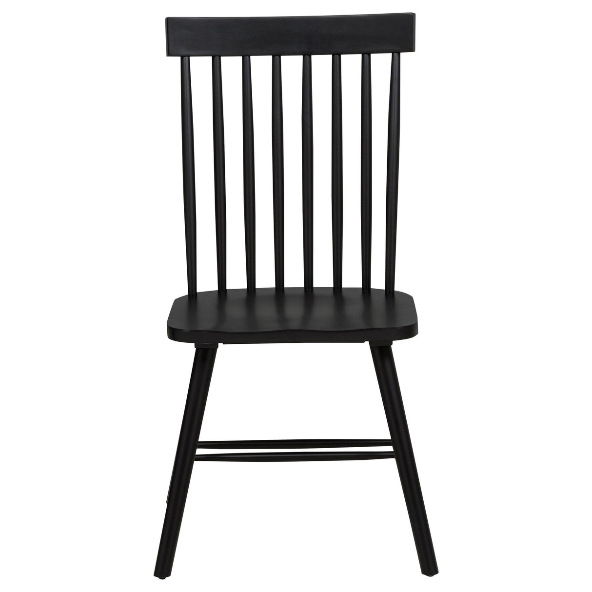  Coaster Furniture Andrews 122502BLK Set of 2 Windsor Spindle Back Dining Side Chair - Black IMAGE 12