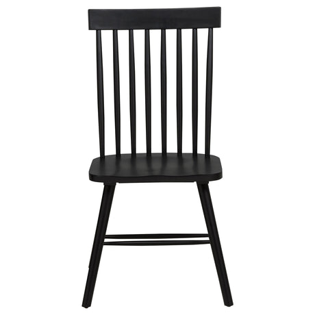  Coaster Furniture Andrews 122502BLK Set of 2 Windsor Spindle Back Dining Side Chair - Black IMAGE 12