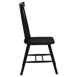  Coaster Furniture Andrews 122502BLK Set of 2 Windsor Spindle Back Dining Side Chair - Black IMAGE 4