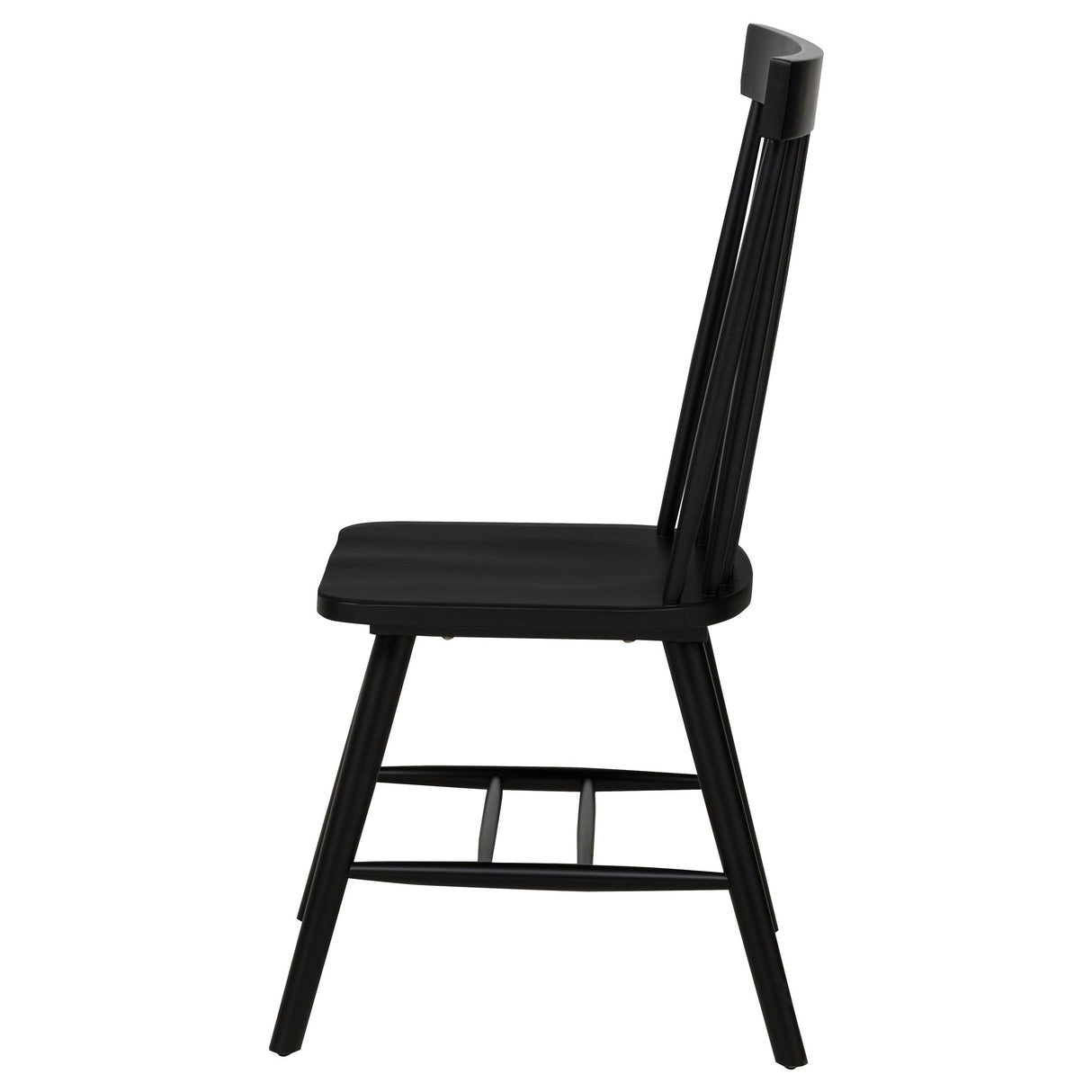  Coaster Furniture Andrews 122502BLK Set of 2 Windsor Spindle Back Dining Side Chair - Black IMAGE 5