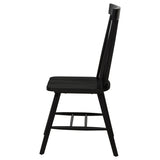  Coaster Furniture Andrews 122502BLK Set of 2 Windsor Spindle Back Dining Side Chair - Black IMAGE 5