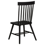 Coaster Furniture Andrews 122502BLK Set of 2 Windsor Spindle Back Dining Side Chair - Black IMAGE 8