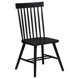  Coaster Furniture Andrews 122502BLK Set of 2 Windsor Spindle Back Dining Side Chair - Black IMAGE 9