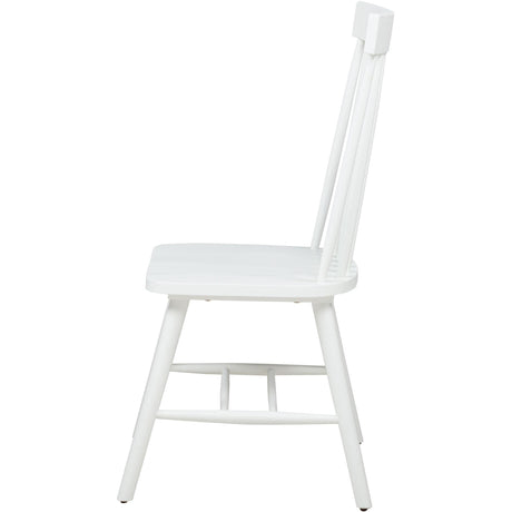 Coaster Furniture Andrews 122502WHT Set of 2 Windsor Spindle Back Dining Side Chair - White IMAGE 6