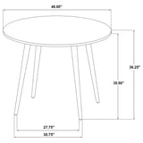  Coaster Furniture Andrews 122508 48-inch Round Counter Height Dining Table - Light Ash IMAGE 9