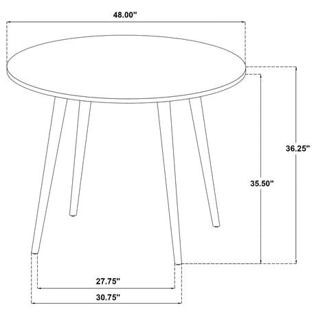  Coaster Furniture Andrews 122508 48-inch Round Counter Height Dining Table - Light Ash IMAGE 9
