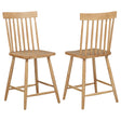  Coaster Furniture Andrews 122509 Set of 2 Windsor Counter Height Dining Side Chair - Light Ash IMAGE 1