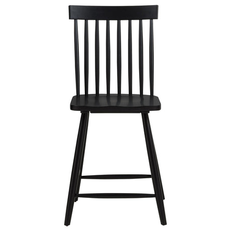  Coaster Furniture Andrews 122509BLK Set of 2 Windsor Counter Height Dining Side Chair - Black IMAGE 10