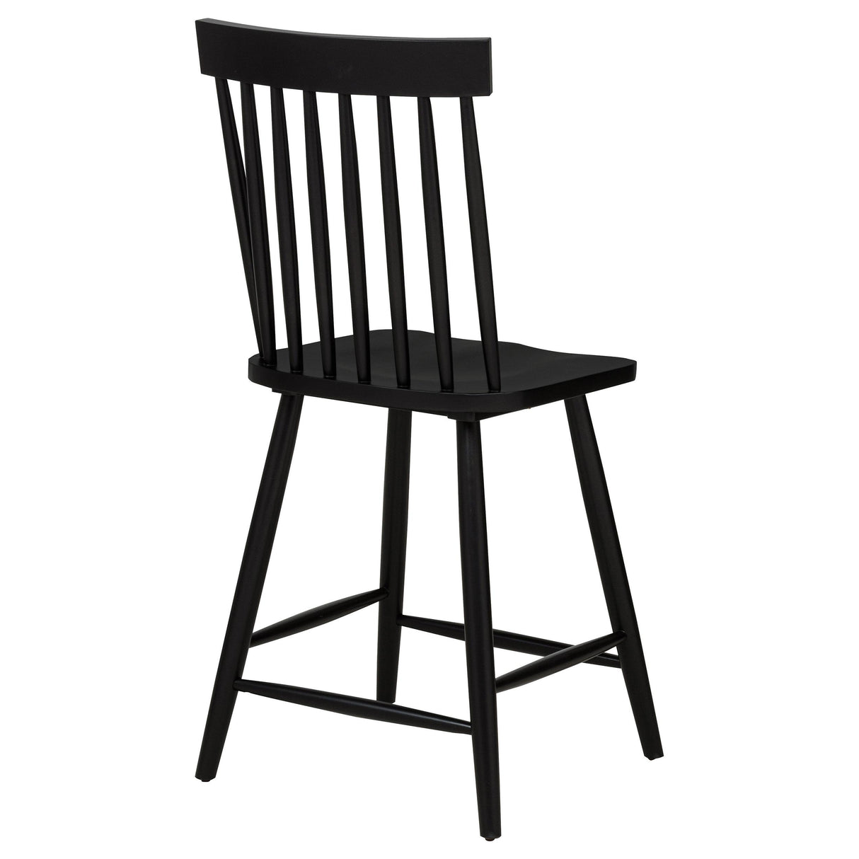  Coaster Furniture Andrews 122509BLK Set of 2 Windsor Counter Height Dining Side Chair - Black IMAGE 2