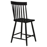  Coaster Furniture Andrews 122509BLK Set of 2 Windsor Counter Height Dining Side Chair - Black IMAGE 2