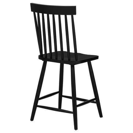  Coaster Furniture Andrews 122509BLK Set of 2 Windsor Counter Height Dining Side Chair - Black IMAGE 2