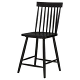  Coaster Furniture Andrews 122509BLK Set of 2 Windsor Counter Height Dining Side Chair - Black IMAGE 3