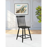  Coaster Furniture Andrews 122509BLK Set of 2 Windsor Counter Height Dining Side Chair - Black IMAGE 4
