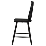  Coaster Furniture Andrews 122509BLK Set of 2 Windsor Counter Height Dining Side Chair - Black IMAGE 5