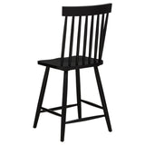  Coaster Furniture Andrews 122509BLK Set of 2 Windsor Counter Height Dining Side Chair - Black IMAGE 9
