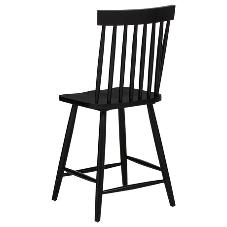  Coaster Furniture Andrews 122509BLK Set of 2 Windsor Counter Height Dining Side Chair - Black IMAGE 9