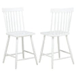  Coaster Furniture Andrews 122509WHT Set of 2 Windsor Counter Height Dining Side Chair - White IMAGE 1