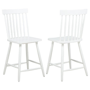  Coaster Furniture Andrews 122509WHT Set of 2 Windsor Counter Height Dining Side Chair - White IMAGE 1