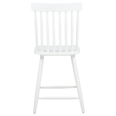  Coaster Furniture Andrews 122509WHT Set of 2 Windsor Counter Height Dining Side Chair - White IMAGE 10