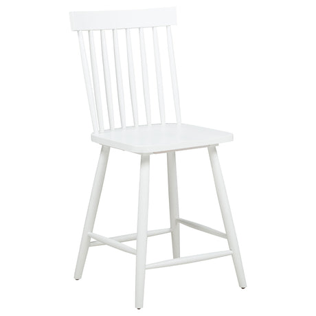  Coaster Furniture Andrews 122509WHT Set of 2 Windsor Counter Height Dining Side Chair - White IMAGE 11