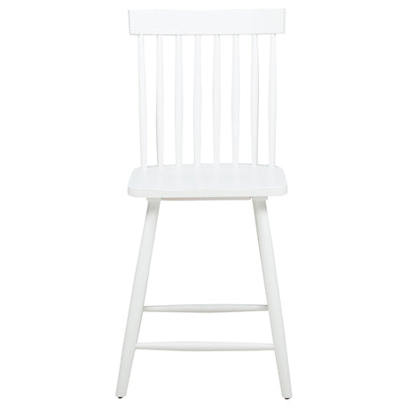  Coaster Furniture Andrews 122509WHT Set of 2 Windsor Counter Height Dining Side Chair - White IMAGE 12
