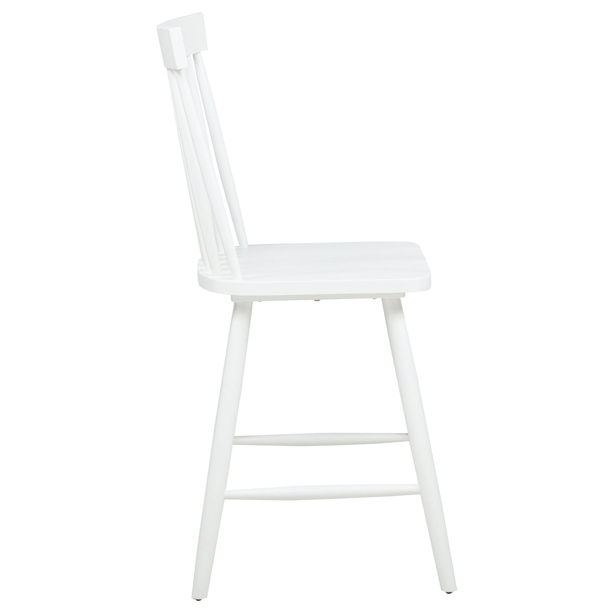  Coaster Furniture Andrews 122509WHT Set of 2 Windsor Counter Height Dining Side Chair - White IMAGE 4