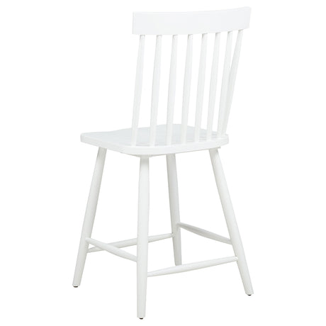 Coaster Furniture Andrews 122509WHT Set of 2 Windsor Counter Height Dining Side Chair - White IMAGE 7