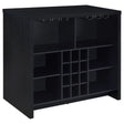  Coaster Furniture Topanga 182784 Engineered Wood Freestanding Home Bar - Black IMAGE 1
