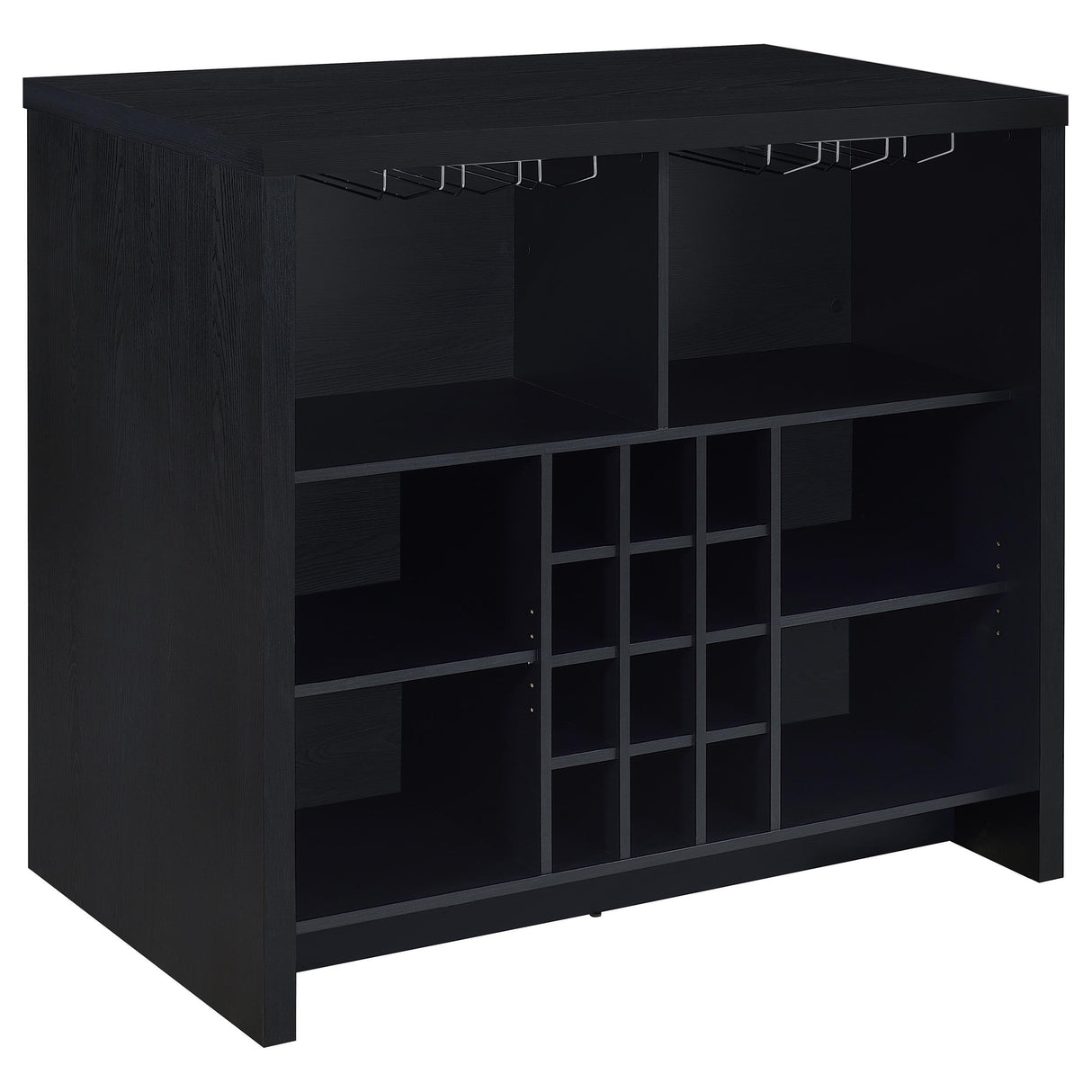  Coaster Furniture Topanga 182784 Engineered Wood Freestanding Home Bar - Black IMAGE 1