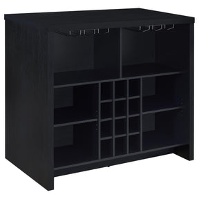  Coaster Furniture Topanga 182784 Engineered Wood Freestanding Home Bar - Black IMAGE 1