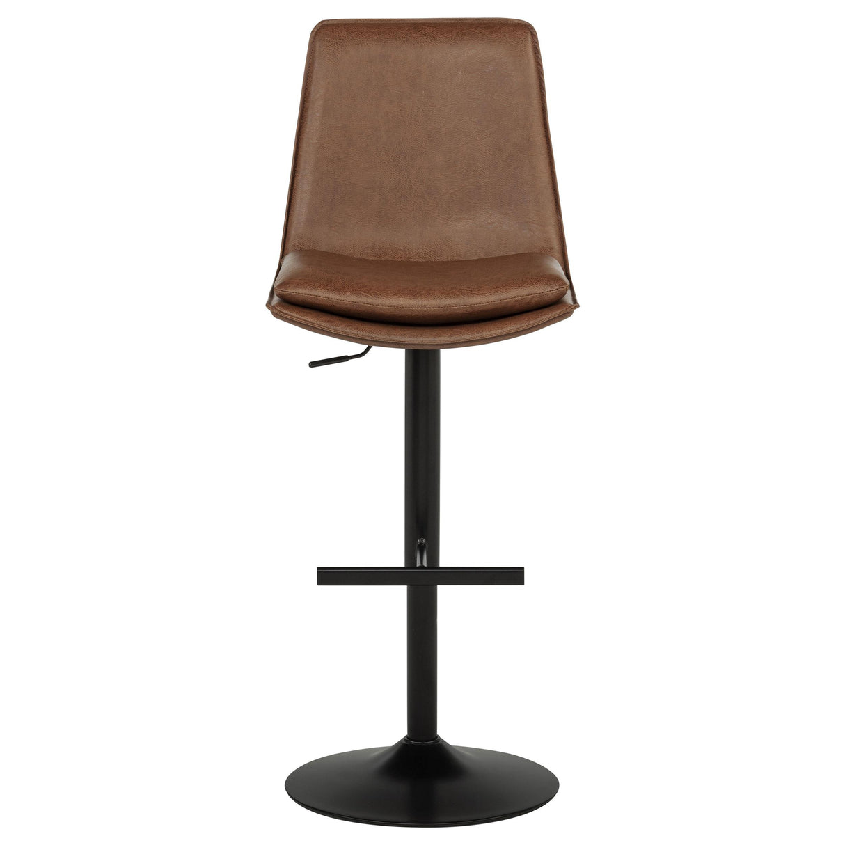  Coaster Furniture Eldridge 182957 Faux Leather Upholstered Adjustable Bar Stool - Coffee IMAGE 2