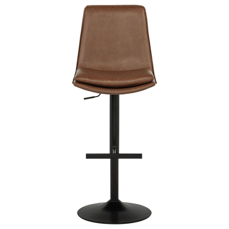  Coaster Furniture Eldridge 182957 Faux Leather Upholstered Adjustable Bar Stool - Coffee IMAGE 2
