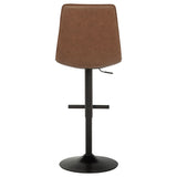  Coaster Furniture Eldridge 182957 Faux Leather Upholstered Adjustable Bar Stool - Coffee IMAGE 6