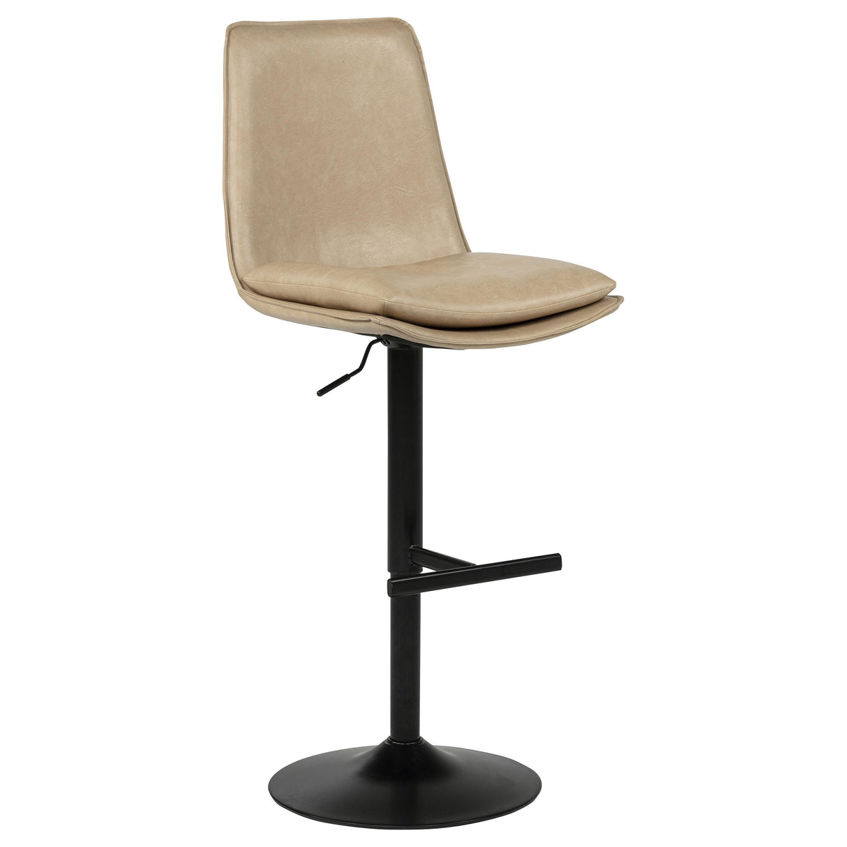  Coaster Furniture Eldridge 182957TAN Faux Leather Upholstered Adjustable Bar Stool - Coffee Tan IMAGE 1