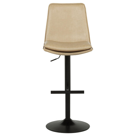  Coaster Furniture Eldridge 182957TAN Faux Leather Upholstered Adjustable Bar Stool - Coffee Tan IMAGE 2