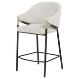  Coaster Furniture Chadwick 183436N Set of 2 Fabric Upholstered Counter Height Chair - Beige IMAGE 10