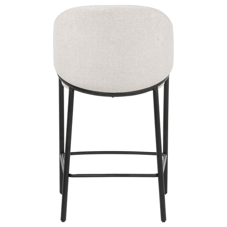  Coaster Furniture Chadwick 183436N Set of 2 Fabric Upholstered Counter Height Chair - Beige IMAGE 6