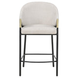  Coaster Furniture Chadwick 183436N Set of 2 Fabric Upholstered Counter Height Chair - Beige IMAGE 7
