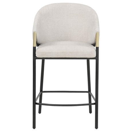  Coaster Furniture Chadwick 183436N Set of 2 Fabric Upholstered Counter Height Chair - Beige IMAGE 7