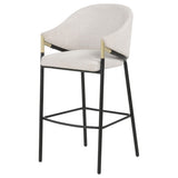  Coaster Furniture Chadwick 183437N Set of 2 Fabric Upholstered Bar Chair - Beige IMAGE 11