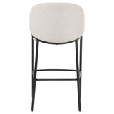  Coaster Furniture Chadwick 183437N Set of 2 Fabric Upholstered Bar Chair - Beige IMAGE 7