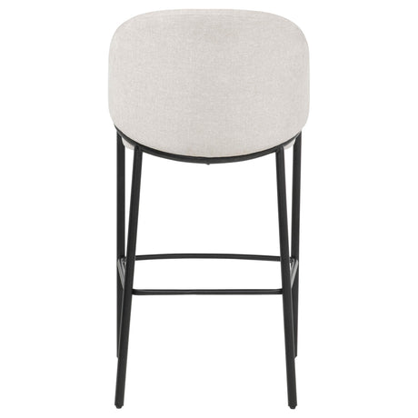  Coaster Furniture Chadwick 183437N Set of 2 Fabric Upholstered Bar Chair - Beige IMAGE 7