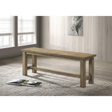  Coaster Furniture Cardova 192923 51-inch Solid Wood Dining Bench - Vineyard Oak IMAGE 5