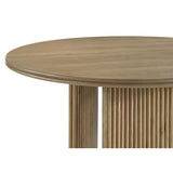  Coaster Furniture Adina 193610 53-inch Round Wood Dining Table  - Distressed Light Brown IMAGE 6