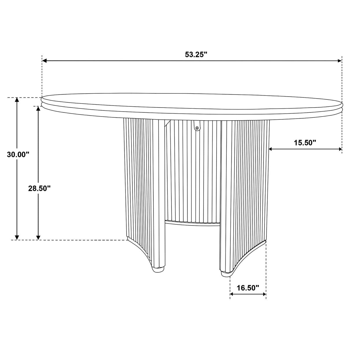  Coaster Furniture Adina 193610 53-inch Round Wood Dining Table  - Distressed Light Brown IMAGE 8