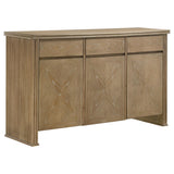  Coaster Furniture Adina 193615 3-door 59-inch Sideboard Server  - Distressed Light Brown IMAGE 3