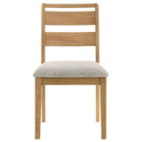  Coaster Furniture Duncan 193652 Set of 2 Ladder Back Dining Side Chair - Washed Oak IMAGE 9