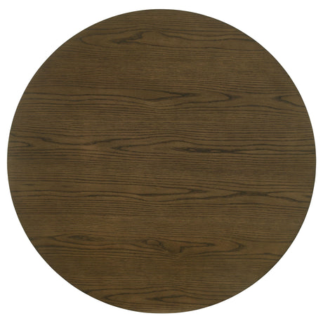  Coaster Furniture Ottowa 193660 47-inch Round Wood Dining Table with Shelf - Brown IMAGE 4