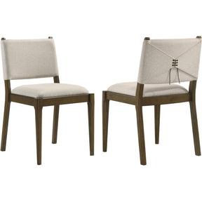  Coaster Furniture Ottowa 193662 Set of 2 Upholstered Dining Side Chair - Brown IMAGE 1