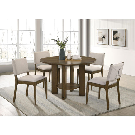  Coaster Furniture Ottowa 193662 Set of 2 Upholstered Dining Side Chair - Brown IMAGE 15
